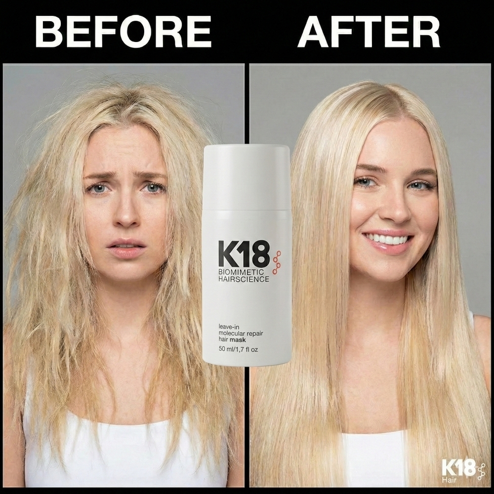 Flash Sale! $75 MSRP New K18 Peptide Leave-In Hair Treatment Mask Repair 1.7 oz - Picture 2 of 5